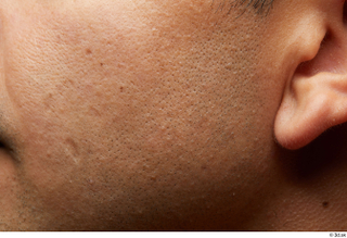 HD face Skin Juan Andino cheek ear face skin pores…